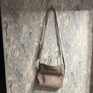 Dana Buchman Light Gray Crossbody Bag